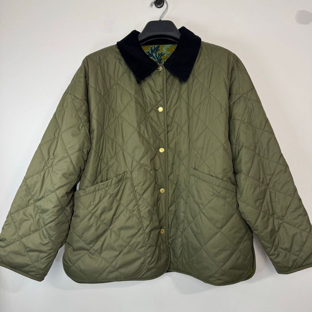 Barbour x House of Hackney - Daintry Reversible Quilted Jacket US 12 - Picture 2 of 12